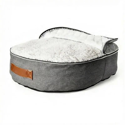 تخت گربه دو طرفه-گرم با کیفیت بالا- با روکش جداشدنی (سرد/گرم)/تخت حیوان خانگی