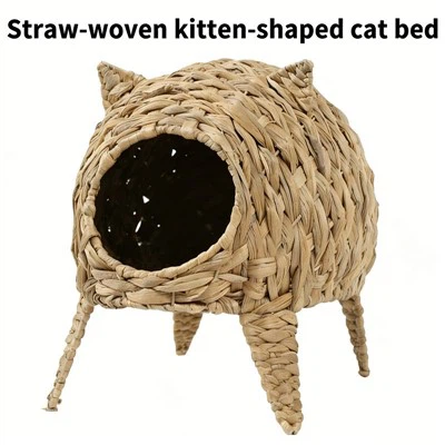 سنبل آب طبیعی{0}}گربه ​​بافته-شکل غار/تخت حیوان خانگی