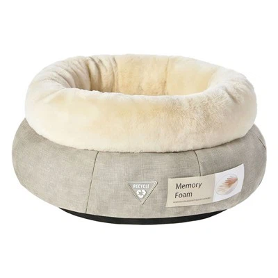 تخت خواب گربه دونات با فوم بازیافتی/تخت حیوان خانگی